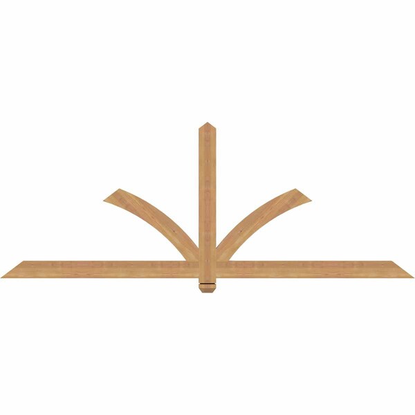 Ekena Millwork Redmond Smooth Timber Gable Bracket, Western Red Cedar, 84"W x 31"H x 1 1/2"D x 3 1/2"F, 9/12 Pitch GBW084X31X0204RED00SWR - main